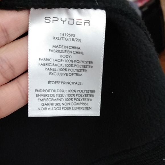 Spyder fleece lined jacket Kid's XXL or men's S - Picture 7 of 8
